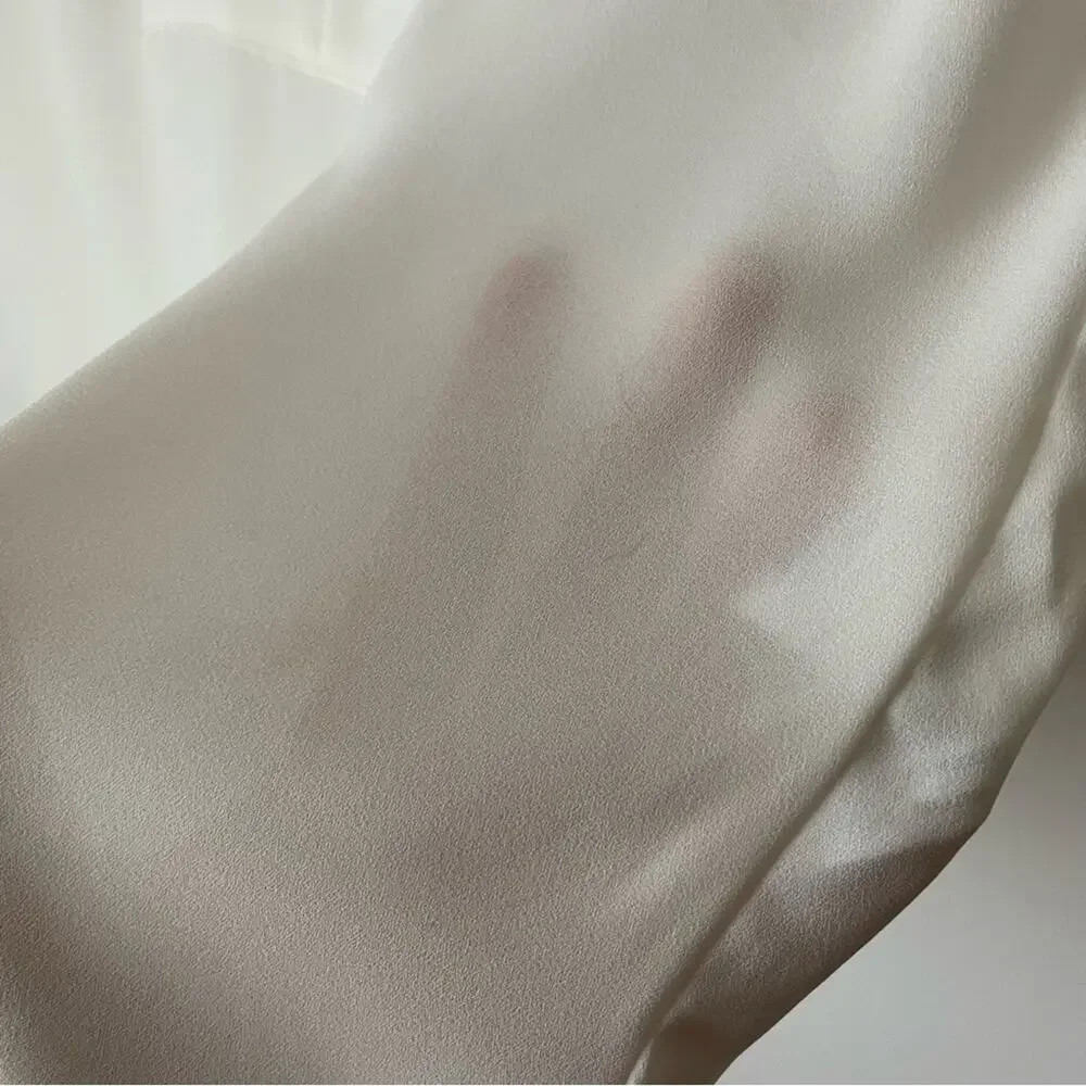 J. Crew sheer white